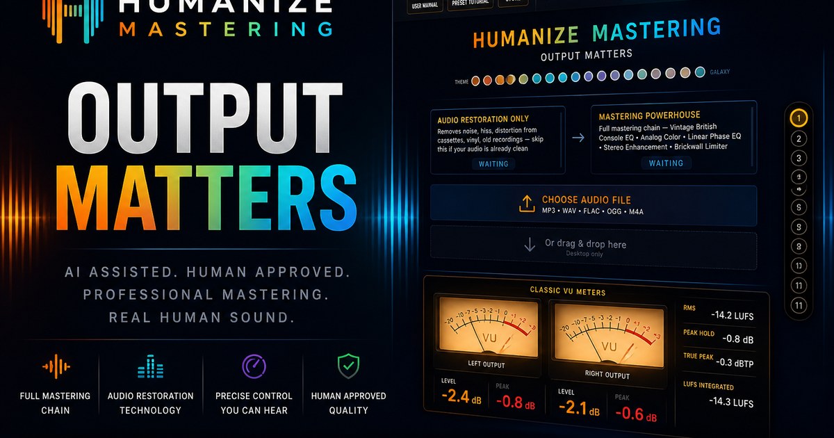 Humanize Mastering — Output Matters